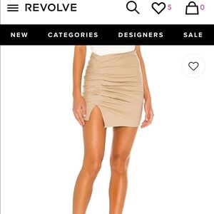 Lovers and Friends Zanele Mini Skirt extra small XS color oatmeal